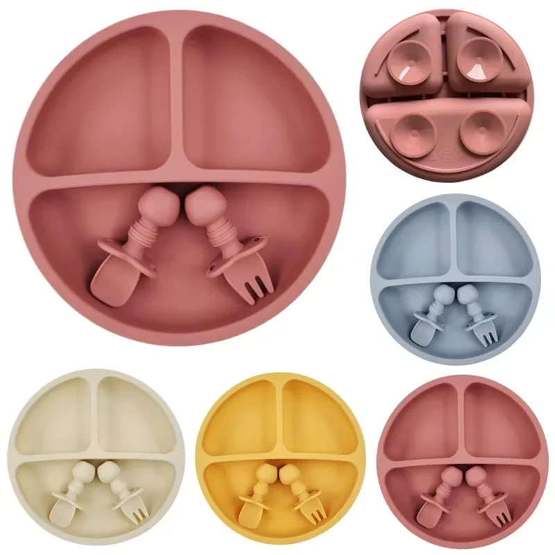 Baby Food Menu - 3Pcs Silikon Baby Fütterung Set BPA