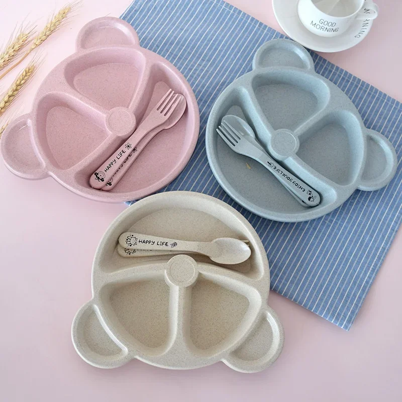 Baby Food Menu - 3 Teile/satz Weizen Stroh Baby Gerichte