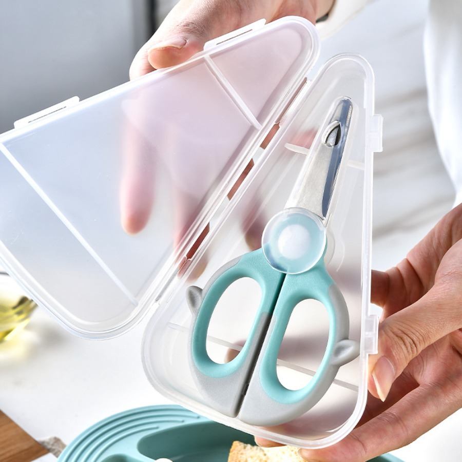Baby Food Scissors - Hilfsscheren für Lebensmittel, Lebensmittelscheren, Gemüsescheren, Fleischschere,