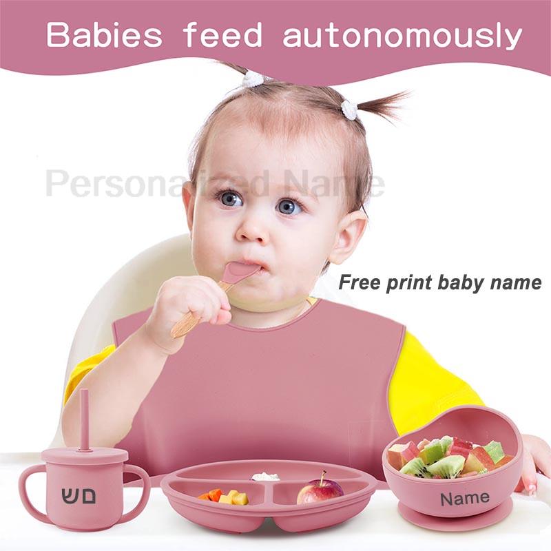 6Pcs Silikon Geschirr Für Kind – Baby Food Menu Bewertung und Preis