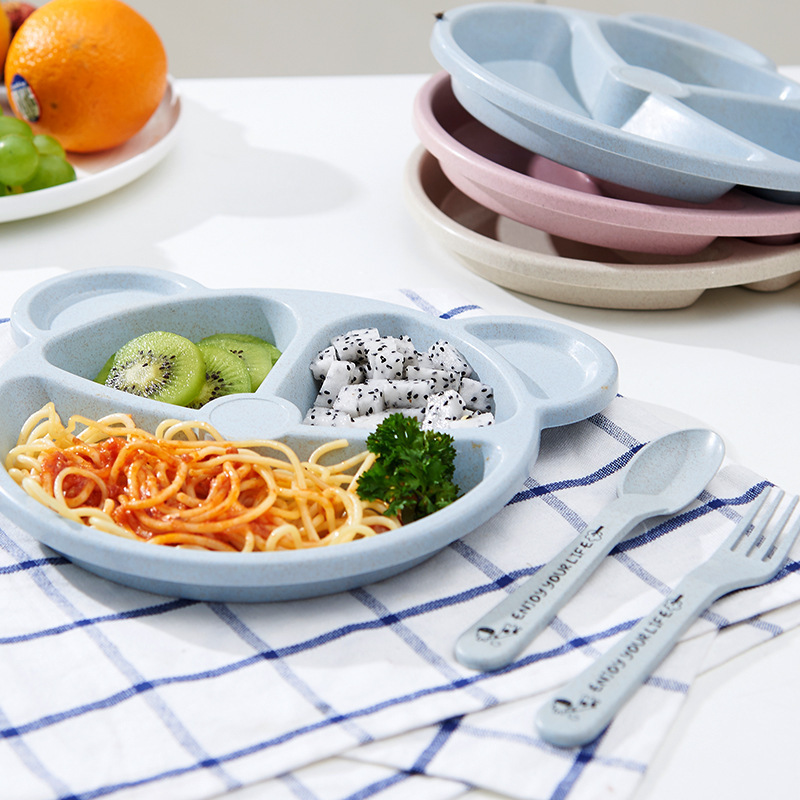 3 teile/satz Weizen Stroh Kind – Baby Food Menu Bewertung und Preis