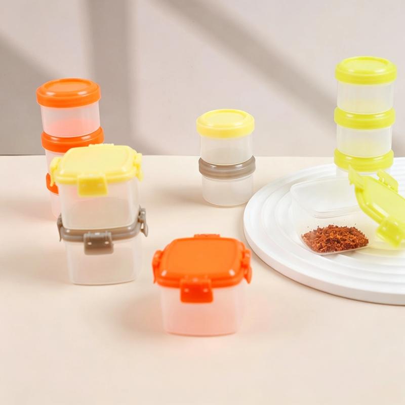4 Stück stapelbare PP-Mini-Leb – Baby Food Jars With Lids Bewertung und Preis