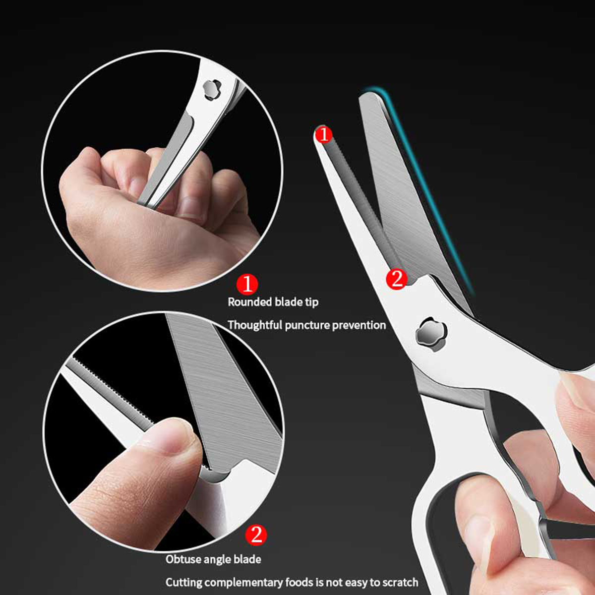 Komplementäre Lebensmittelsche – Baby Food Scissors Bewertung und Preis