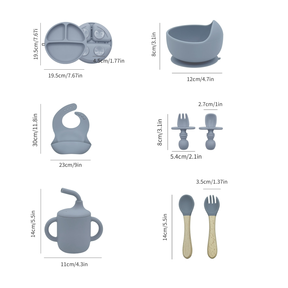 5-teiliges Silikon-Baby-Fütter – Baby Food Menu Bewertung und Preis